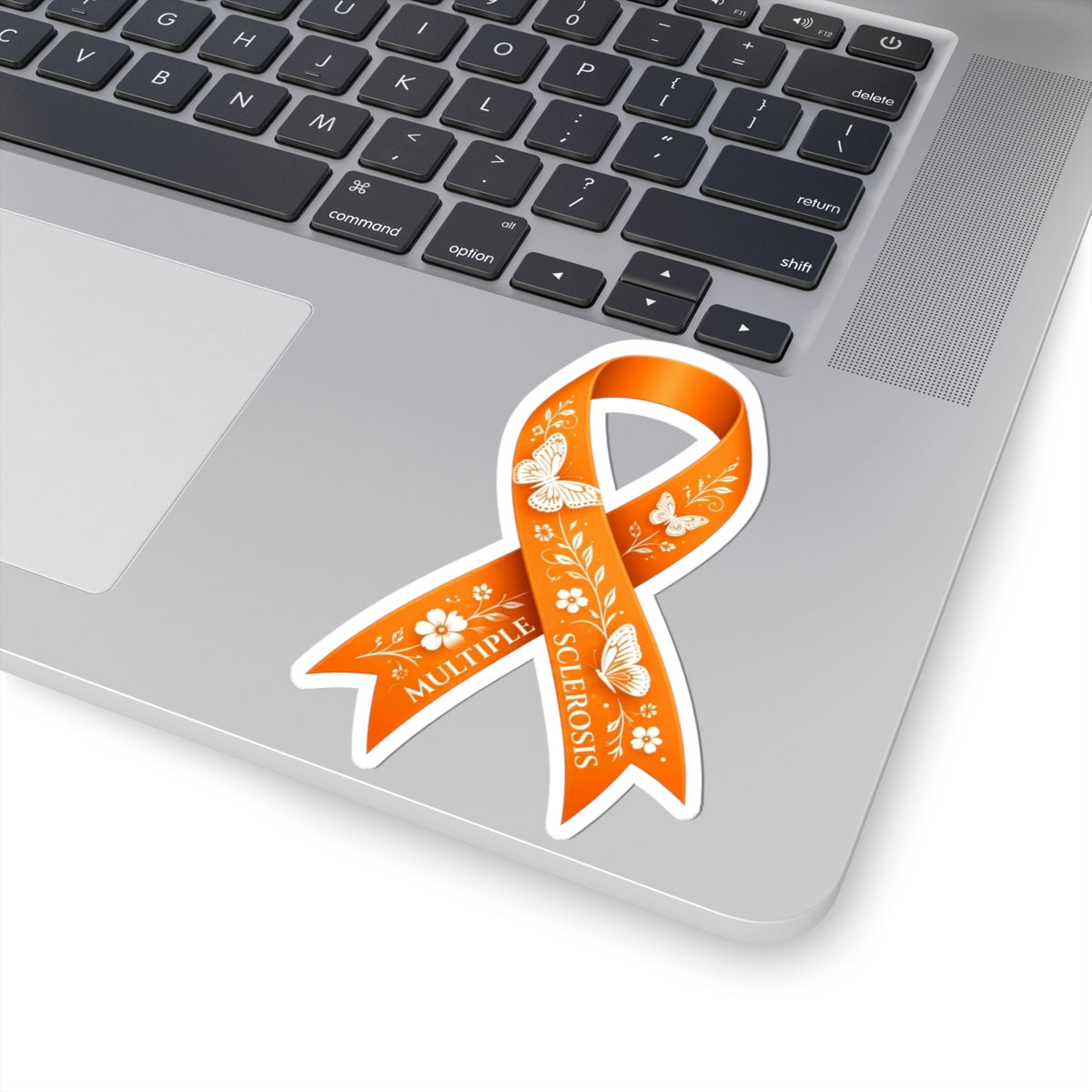Multiple Sclerosis Awareness Ribbon Sticker | Orange MS Decal