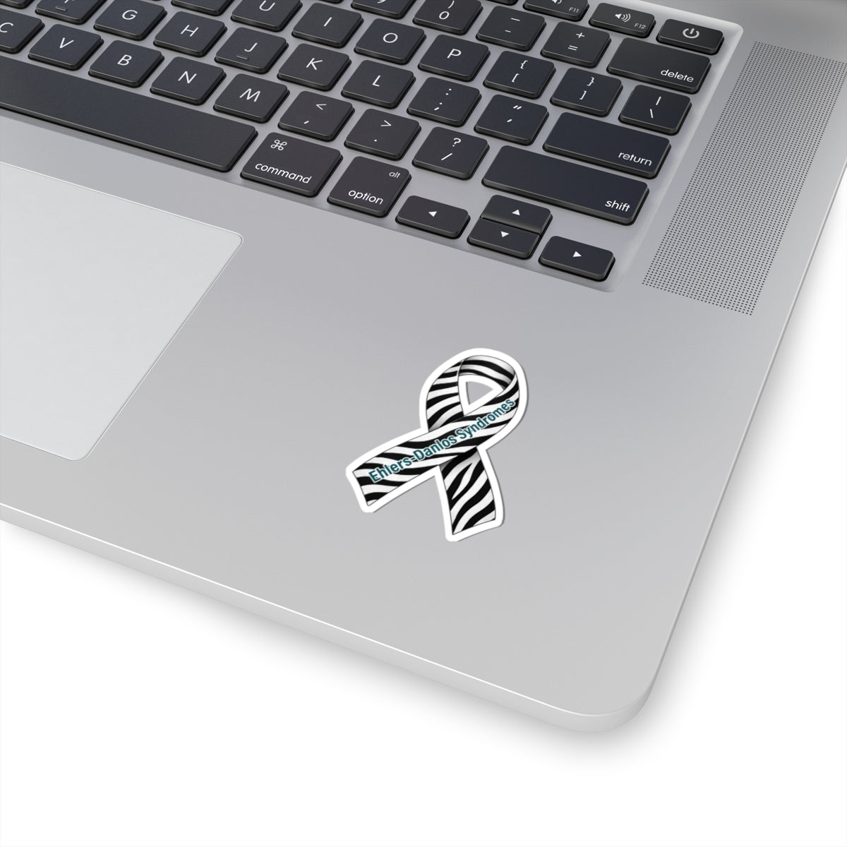 EDS Awareness Ribbon Sticker | Zebra Stripe Vinyl Decal