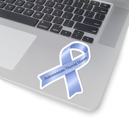 Autoimmune Thyroid Awareness Ribbon Sticker | Autoimmune Disease Decal