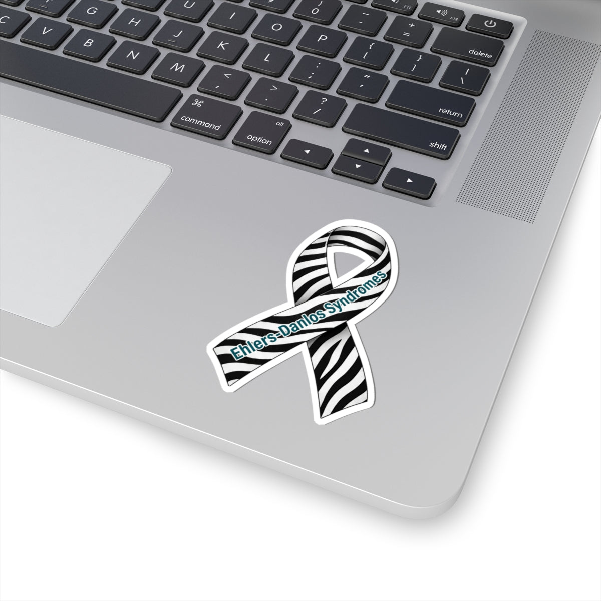 EDS Awareness Ribbon Sticker | Zebra Stripe Vinyl Decal