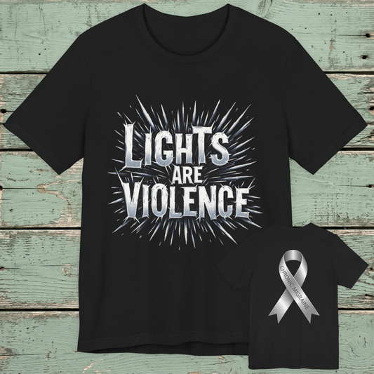 Chronic Migraine Awareness Tee - Awareness Ribbon T-Shirt