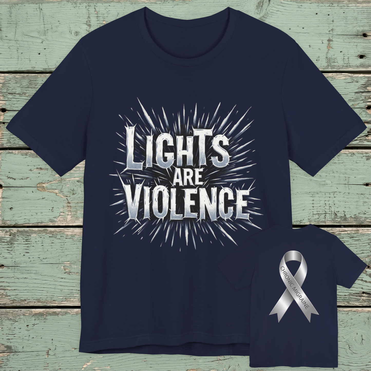Chronic Migraine Awareness Tee - Awareness Ribbon T-Shirt