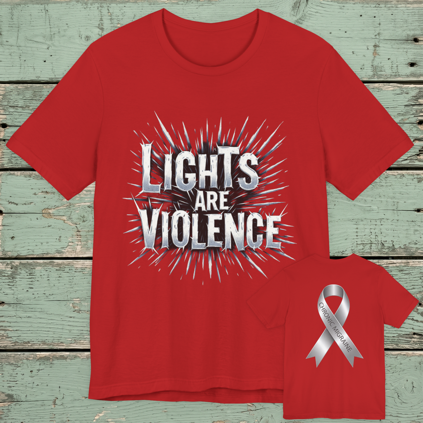 Chronic Migraine Awareness Tee - Awareness Ribbon T-Shirt
