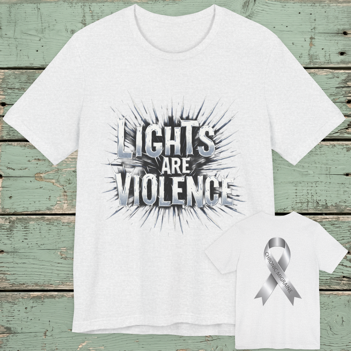 Chronic Migraine Awareness Tee - Awareness Ribbon T-Shirt