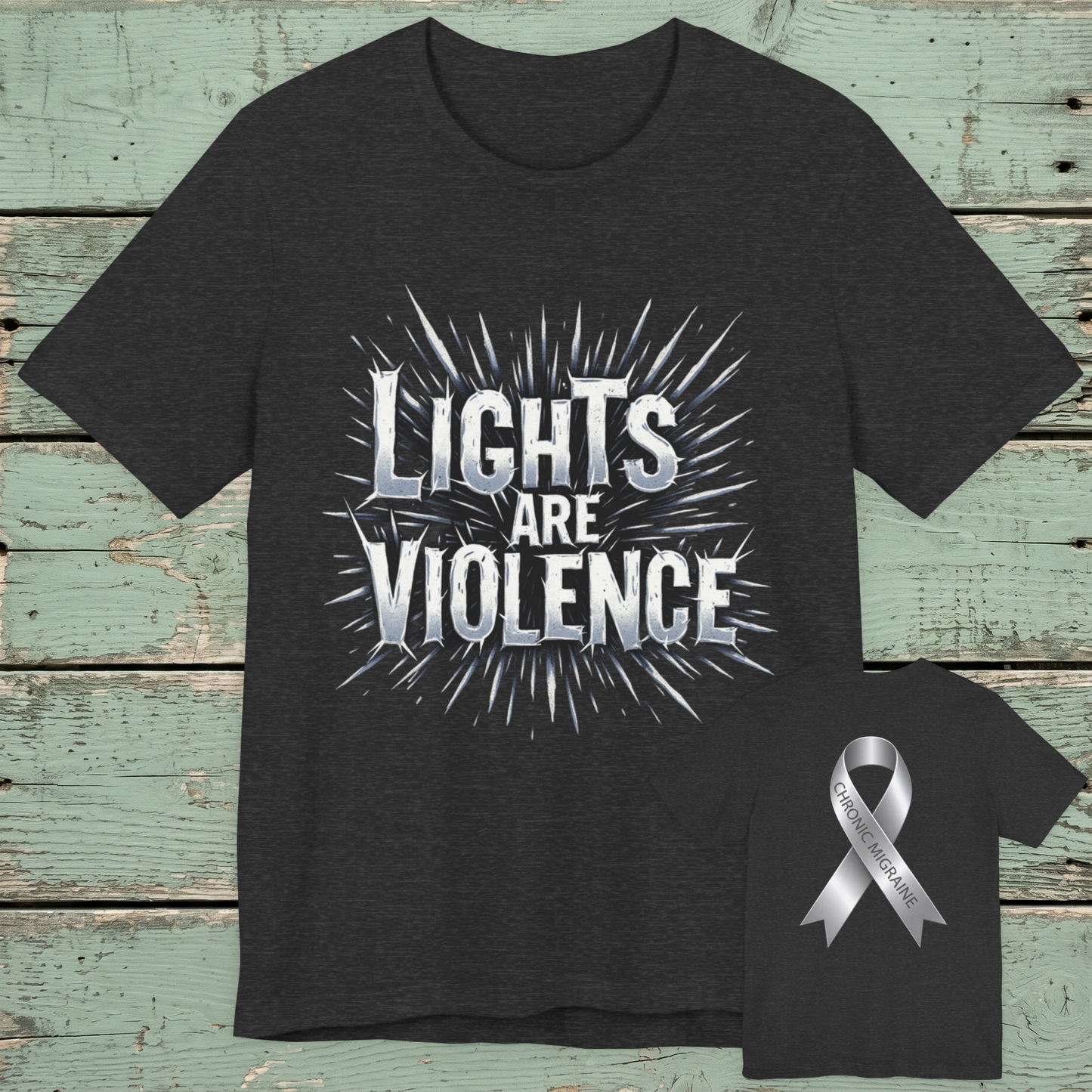 Chronic Migraine Awareness Tee - Awareness Ribbon T-Shirt