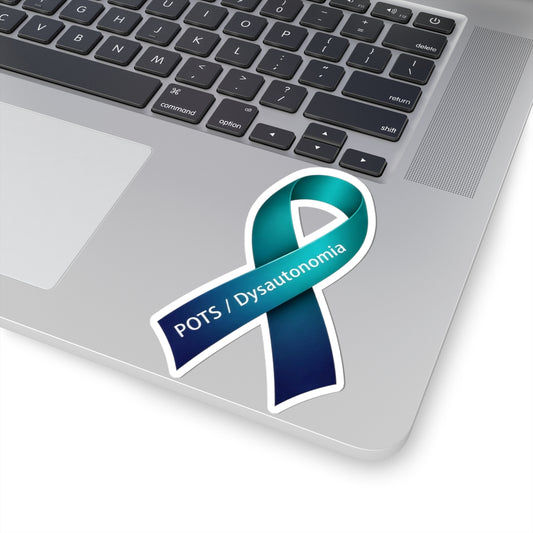 POTS Awareness Ribbon Sticker | Teal Dysautonomia Decal