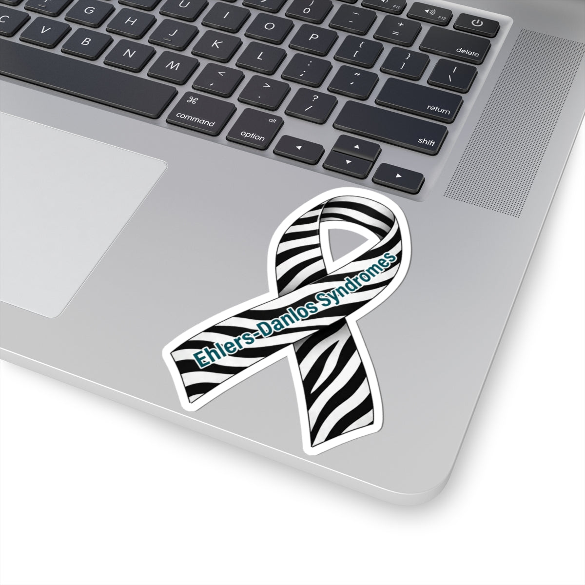 EDS Awareness Ribbon Sticker | Zebra Stripe Vinyl Decal